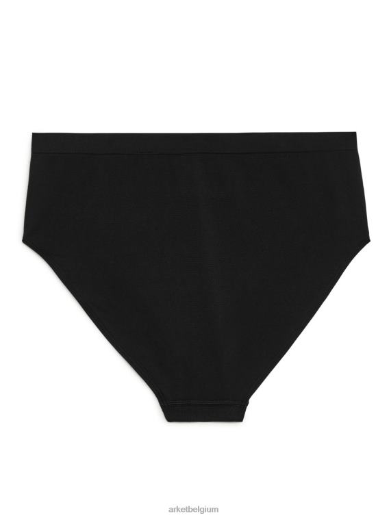 ARKET kleding 0DXJP539 zwart naadloze slip met hoge taille vrouwen - Image 2