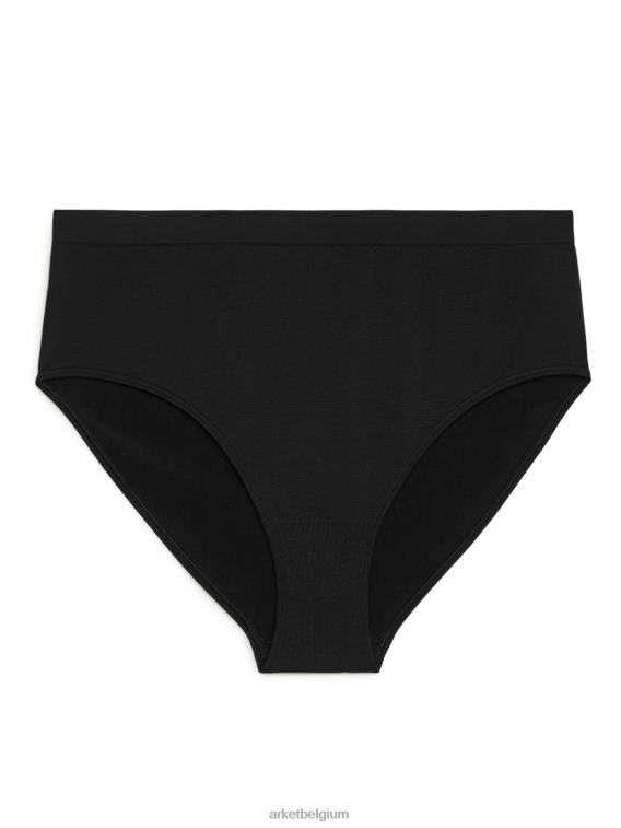 ARKET kleding 0DXJP539 zwart naadloze slip met hoge taille vrouwen - Image 1