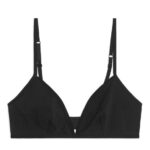 ARKET kleding 0DXJP553 zwart katoenen zachte bh vrouwen