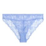 ARKET kleding 0DXJP556 blauw kanten slipje vrouwen