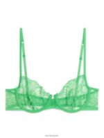 ARKET kleding 0DXJP557 groente kanten draadbeha vrouwen