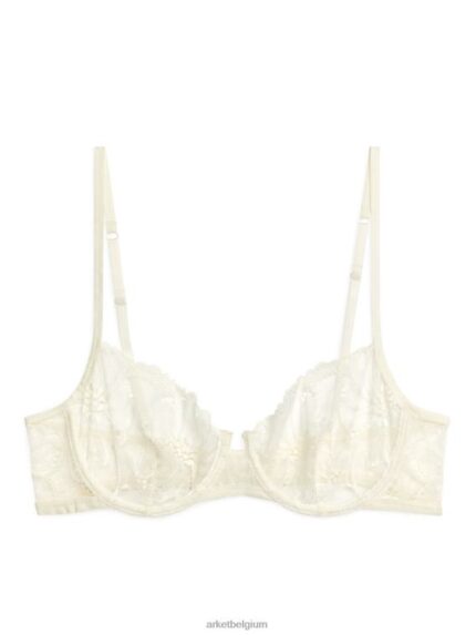 ARKET kleding 0DXJP561 gebroken wit kanten draadbeha vrouwen