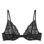 ARKET kleding 0DXJP566 zwart kanten draadbeha vrouwen