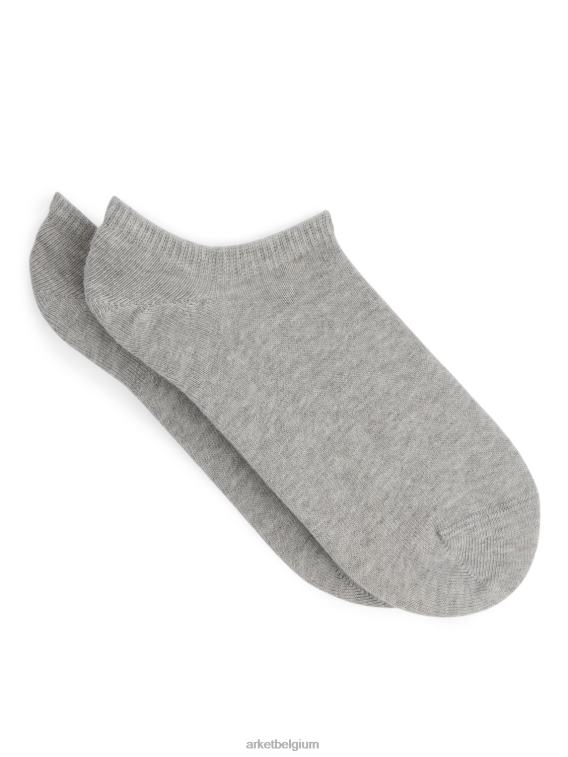 ARKET kleding 0DXJP574 grijs sneaker sokken set van 2 paar Heren - Image 1