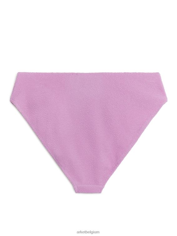 ARKET kleding 0DXJP590 roze Gekreukt bikinibroekje met middelhoge taille vrouwen - Image 2