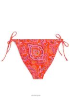 ARKET kleding 0DXJP604 oranje/paisley bikinibroekje met striktanga vrouwen - Image 2