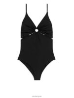 ARKET kleding 0DXJP612 zwart uitgesneden gedetailleerd badpak vrouwen
