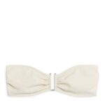 ARKET kleding 0DXJP613 gebroken wit Bandeau-bikinitop met textuur vrouwen