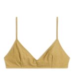 ARKET kleding 0DXJP616 goud glitter bikinitopje vrouwen