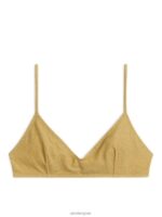 ARKET kleding 0DXJP616 goud glitter bikinitopje vrouwen