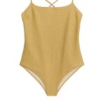 ARKET kleding 0DXJP617 goud glitter zwempak vrouwen