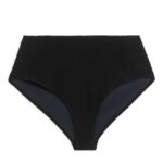ARKET kleding 0DXJP623 zwart Getextureerd bikinibroekje met hoge taille vrouwen