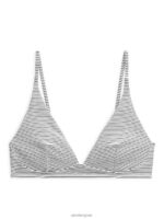 ARKET kleding 0DXJP625 wit Blauw gestreepte bikinitop vrouwen