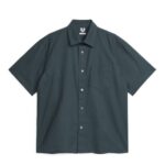 ARKET kleding 0DXJP956 donker grijs lichtgewicht Oxford-shirt Heren