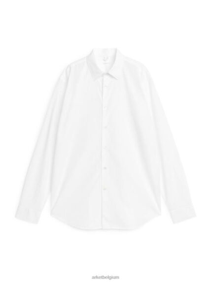 ARKET kleding 0DXJP966 wit popeline overhemd Heren