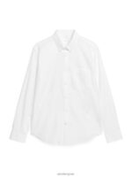 ARKET kleding 0DXJP971 wit Oxford-shirt Heren