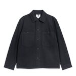 ARKET kleding 0DXJP976 donkerblauw Utility-jack van katoenen canvas Heren