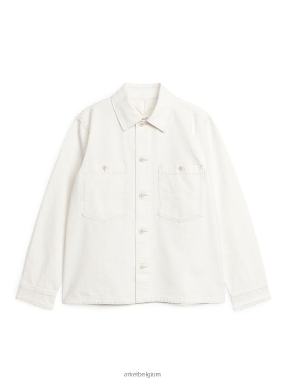 ARKET kleding 0DXJP977 gebroken wit Utility-jack van katoenen canvas Heren - Image 1