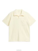 ARKET kleding 0DXJP978 gebroken wit poloshirt van katoenen badstof Heren - Image 2
