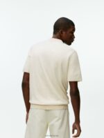 ARKET kleding 0DXJP983 gebroken wit katoenen linnen poloshirt Heren - Image 3