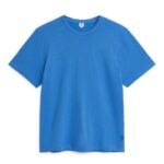 ARKET kleding 0DXJP985 blauw T-shirt van linnenmix vrouwen