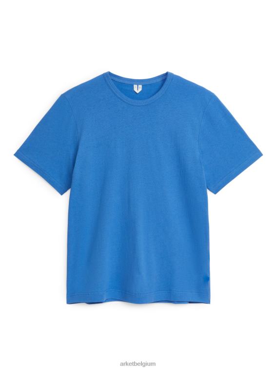 arket_kleding_0dxjp985_blauw_t_shirt_van_linnenmix_vrouwen.jpeg ARKET kleding 0DXJP985 blauw T-shirt van linnenmix vrouwen - Image 1