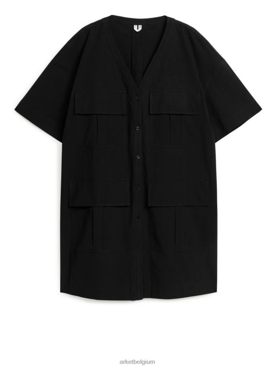 arket_kleding_0dxjp98_zwart_praktische_jurk_vrouwen.jpeg ARKET kleding 0DXJP98 zwart praktische jurk vrouwen - Image 1