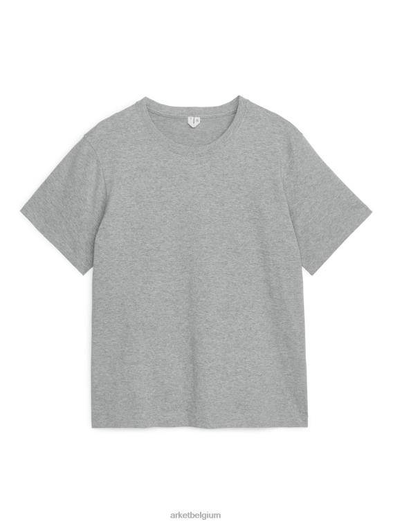 arket_kleding_0dxjp997_lichtgrijs_gemeleerd_zwaargewicht_t_shirt_vrouwen.jpeg ARKET kleding 0DXJP997 lichtgrijs gemêleerd zwaargewicht t-shirt vrouwen - Image 1
