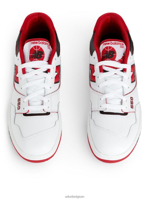 ARKET schoenen 0DXJP1267 wit/rood/zwart new balance 550 trainers Heren - Image 3