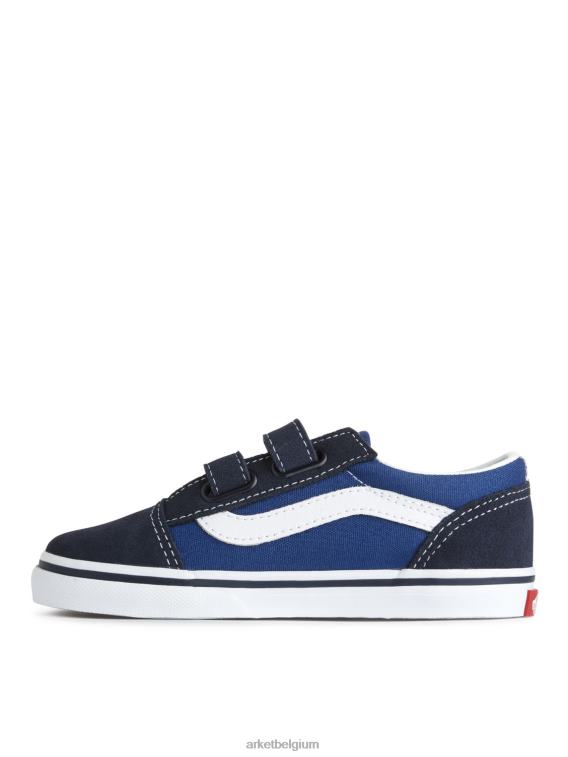 ARKET schoenen 0DXJP1398 donkerblauw/wit vans old skool klittenbandsneakers voor peuters kinderen - Image 2