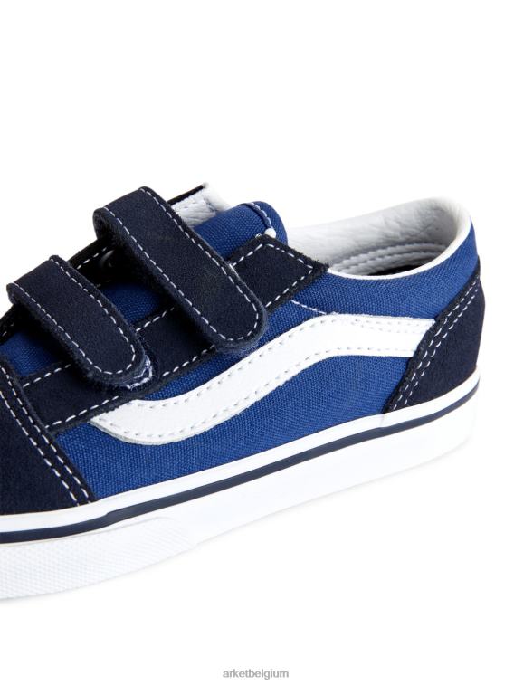 ARKET schoenen 0DXJP1398 donkerblauw/wit vans old skool klittenbandsneakers voor peuters kinderen - Image 6