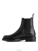 ARKET schoenen 0DXJP739 zwart leren chelsealaarzen vrouwen - Image 3