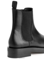 ARKET schoenen 0DXJP739 zwart leren chelsealaarzen vrouwen - Image 6