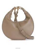 ARKET Tassen 0DXJP758 beige leren tasje halve maan unisex