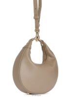 ARKET Tassen 0DXJP758 beige leren tasje halve maan unisex - Image 4