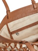 ARKET Tassen 0DXJP771 bruin/gebroken wit gevlochten leren tas unisex - Image 3