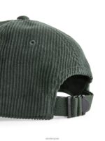ARKET accessoires 0DXJP1291 donkergroen corduroy pet Heren - Image 3