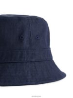 ARKET accessoires 0DXJP1293 donkerblauw hennep hoed Heren - Image 3