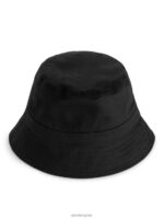 ARKET accessoires 0DXJP1295 zwart vissershoedje van katoenkeperstof Heren - Image 2
