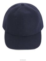 ARKET accessoires 0DXJP1297 donkerblauw hennep-katoenen muts Heren