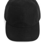 ARKET accessoires 0DXJP1298 zwart hennep-katoenen muts Heren