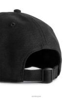 ARKET accessoires 0DXJP1298 zwart hennep-katoenen muts Heren - Image 3
