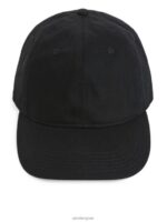 ARKET accessoires 0DXJP1300 zwart pet van katoenen twill Heren