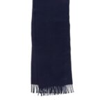 ARKET accessoires 0DXJP1312 donkerblauw geweven kasjmier sjaal Heren