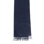 ARKET accessoires 0DXJP1313 donkerblauw geweven kasjmier sjaal Heren