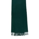 ARKET accessoires 0DXJP1314 donkergroen geweven kasjmier sjaal Heren