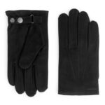 ARKET accessoires 0DXJP1325 zwart hestra robert suède handschoenen Heren