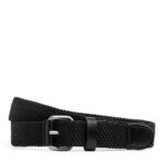 ARKET accessoires 0DXJP1332 zwart gevlochten, met leer afgewerkte riem Heren