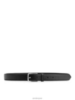 ARKET accessoires 0DXJP1334 zwart leren riem Heren - Image 4