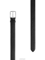 ARKET accessoires 0DXJP1334 zwart leren riem Heren - Image 5
